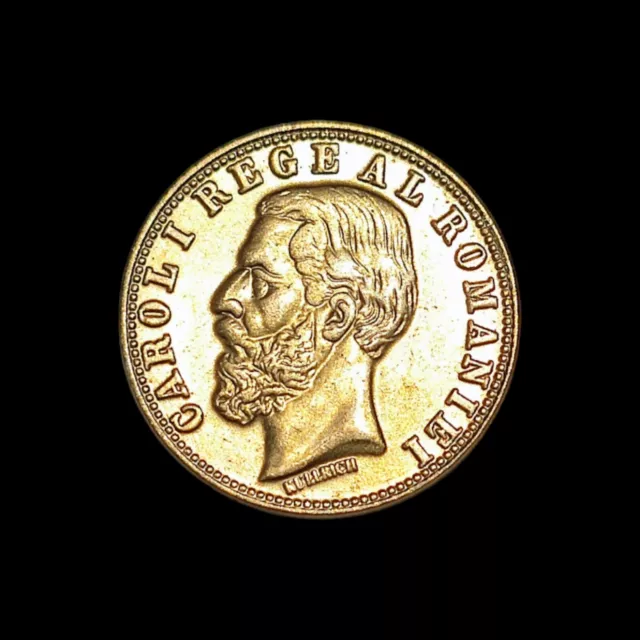 Romania 20 Lei 1890 Gold Plated Coin