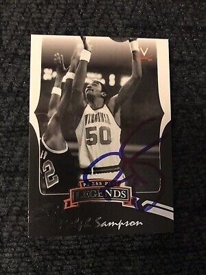 Ralph Sampson Signed Trading Card Autographed Basketball Hall Of Fame
