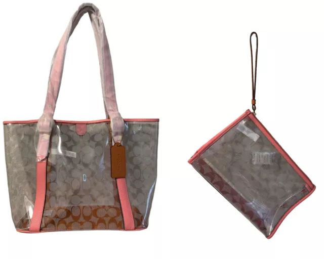 Coach small ferry tote with 2025 glitter