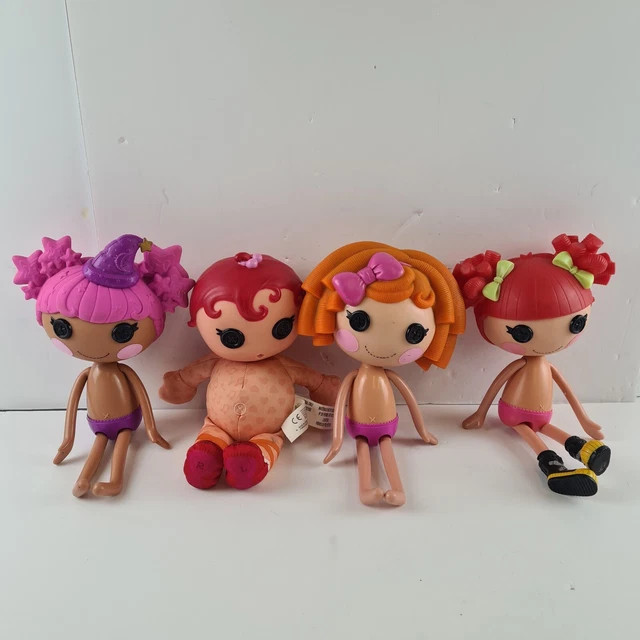 lalaloopsy doll bundle of 4 dolls one soft and 3 standard MGA