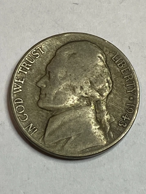 1943 - P - US Mint - Jefferson Nickel - .05 - Circulated Good Condition