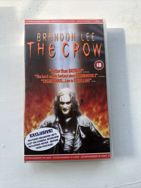 The Crow Vhs Includes Brandon Lee S Last Interview 5 00 Picclick Uk
