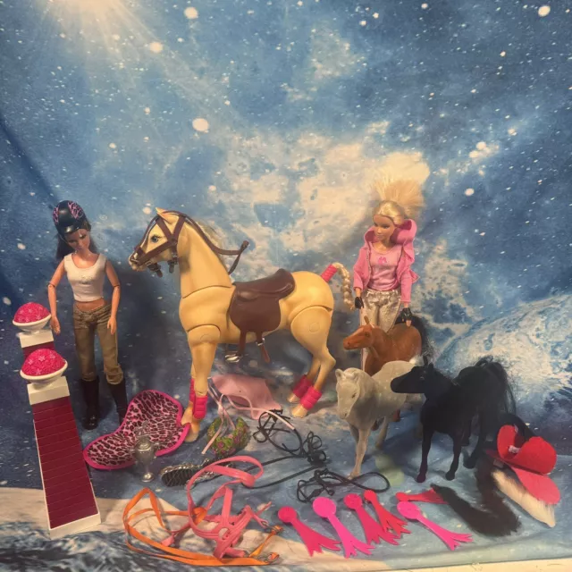 Barbie Sprungpferd Ponys Puppe Zubehör Konvolut Job Lot