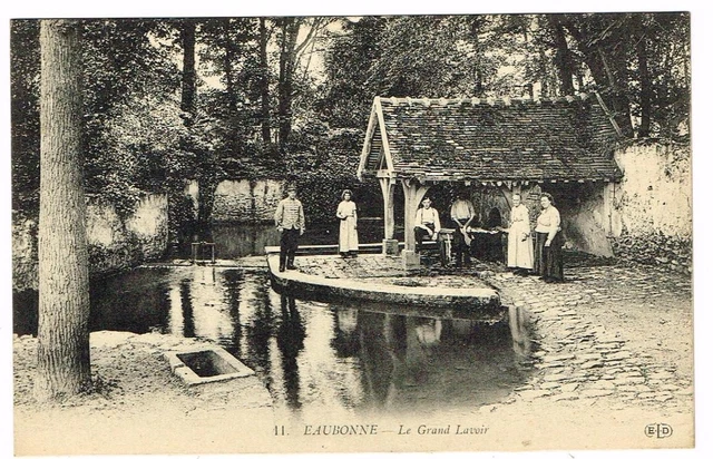 95 Cpa Eaubonne Le Grand Lavoir