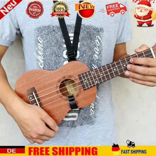 Verstellbare Nylon Neck Strap Sling mit Haken für Ukulele Gitarre Mandoline