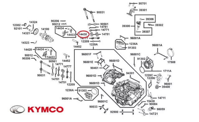 Neuf Oem Kymco Culbuteur D Admission Maxxer 450 / Mxu 465