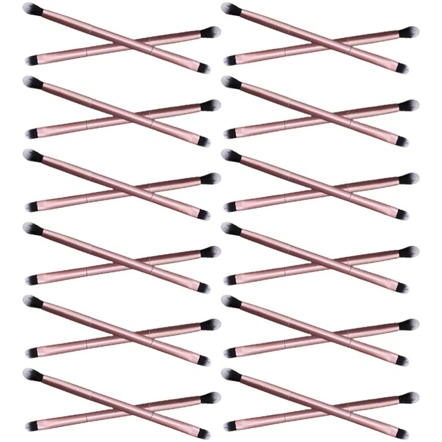 24 pcs Lidschattenbürsten doppelköpfige Make-up Kosmetische Augenbürsten