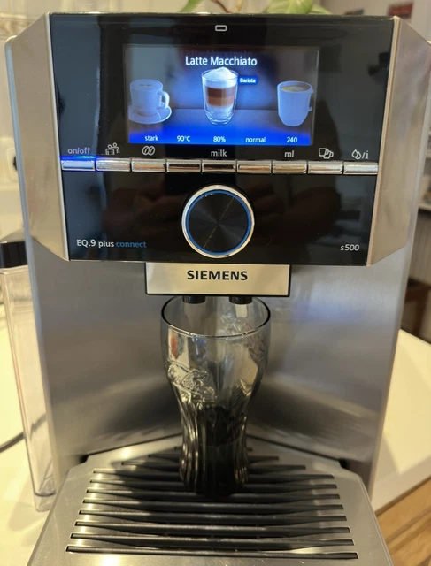 Siemens Kaffeevollautomat Ti9555x9de Eq.9 Plus Connect S500 SIEMENS EQ.9 PLUS connect s500 Kaffeevollautomat - Edelstahl EUR 700,00