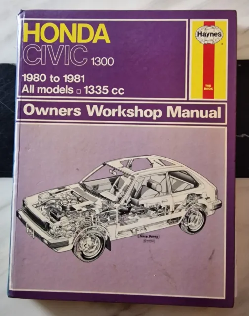 Haynes - Honda Civic 1300 (1980 to 1981) All Models Owners Workshop Manual Used