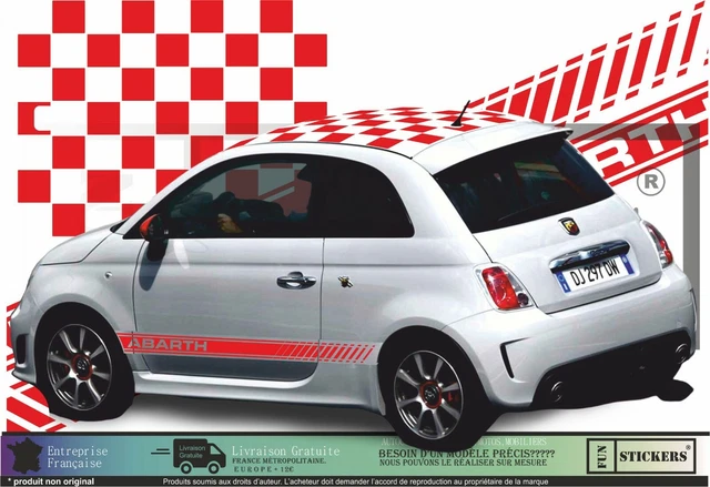 ADESIVI stickers LOGO SCRITTA ABARTH FIAT 500 PORTIERE 595 695 ADESIVI stickers LOGO SCRITTA ABARTH FIAT 500 PORTIERE 595 695