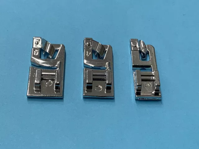 3 Säumerfuß- Rollsaumfuß pour Contenir Tous Ménage Machines à Coudre- 2,4,6 MM