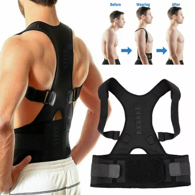 Magnetic Posture Corrector Belt for Lumbar Lower Back Support Shoulder Brace 2