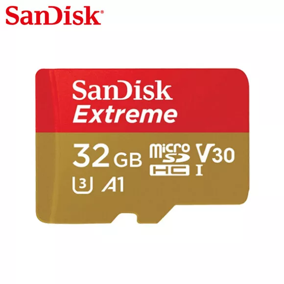 SanDisk Extreme 32GB 64GB 128GB microSD C10 UHS-I U3 Card for Mobile Gaming