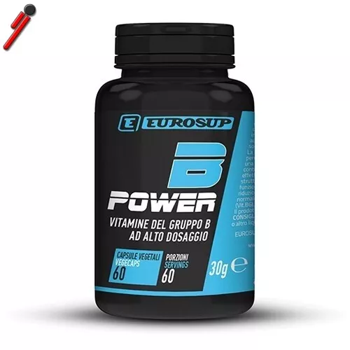 Eurosup - B Power, 60 cps. Vitamine del Gruppo B alto dosaggio