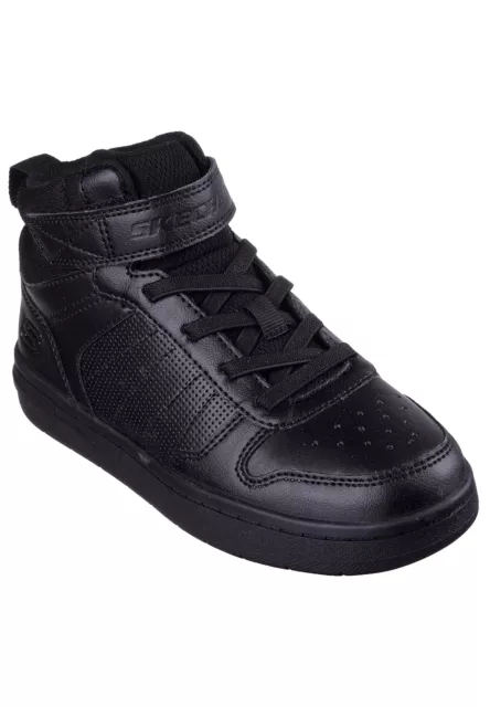 SKECHERS Bambini Smooth-Street - Vorrez Ragazzi Sneakers High 405633L BBK Nero