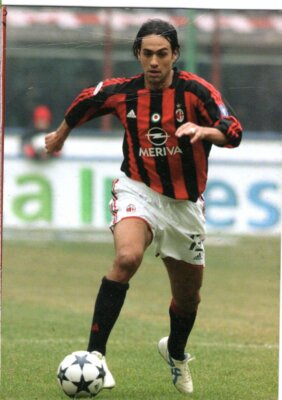 cartolina postcard GAZZETTA DELLO SPORT MILAN anno 2003/04 ALESSANDRO NESTA 