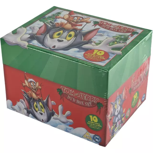 Tom & Jerry: Grand Box Weihnachten 10 X DVD Big Christmas Auffang- Region B