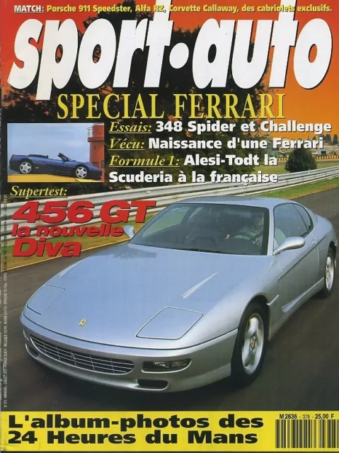 SPORT AUTO n°378 07/1993 ESPRIT TURBO SE 911 CARRERA 2 VENTURI 260 THEMA 8.32