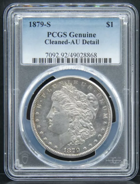 1879-S Morgan Silver Dollar - PCGS AU Details, Cleaned