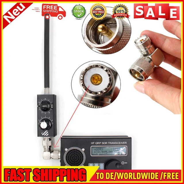 Antenna regolabile a onde corte 5 MHz-55 MHz 20 W antenna sintonizzata per UHF VHF