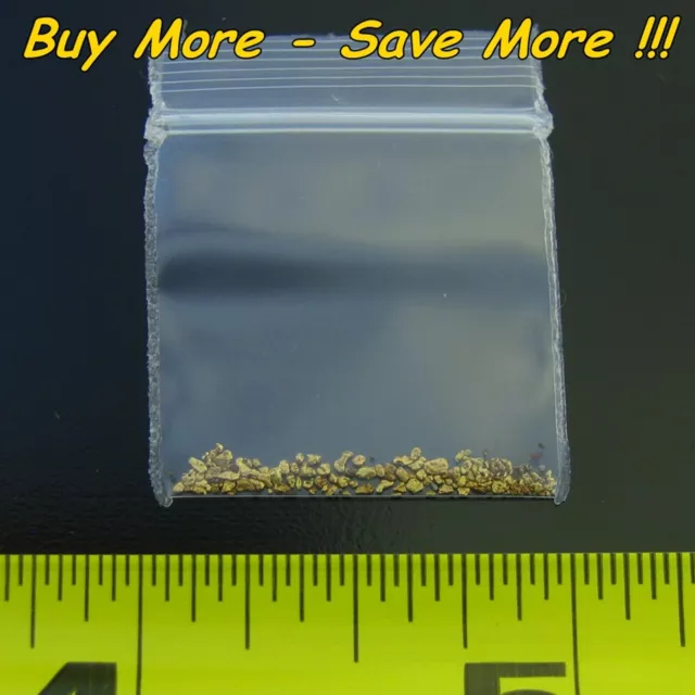 .235 Gram Natural Raw Alaskan Placer Gold Dust Fines Nugget Flake Paydirt 18-20k