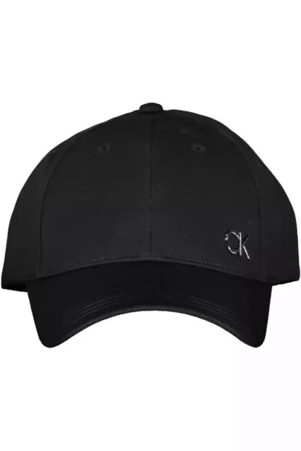 Calvin Klein Sleek Black Visor Hat with Signature Men's Logo Authentic