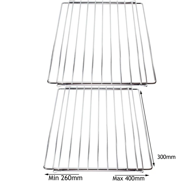 SPARES2GO Adjustable Extendable Oven Cooker Shelf For Adria Caravan/Motorhome (Pack Of 2, 310 X 345-565mm