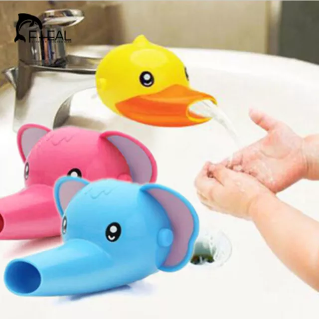 Cartoon Bathing Accs Water Faucet Extender For Kid Hand Washing Child Sink Guide