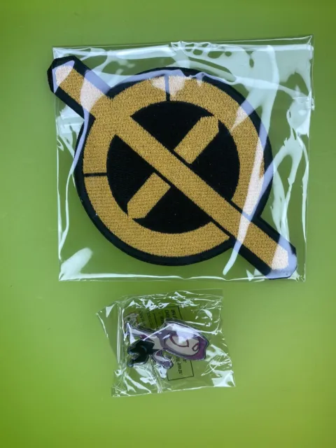 Marvel Unlimited Sword Patch, Xmen.  Skottie Young Spider Gwen Pin.