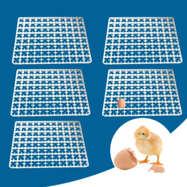 5Pcs 88-Eggs Egg Breeding Tray Tool For Poultry Incubator Hatcher Brooder Farm