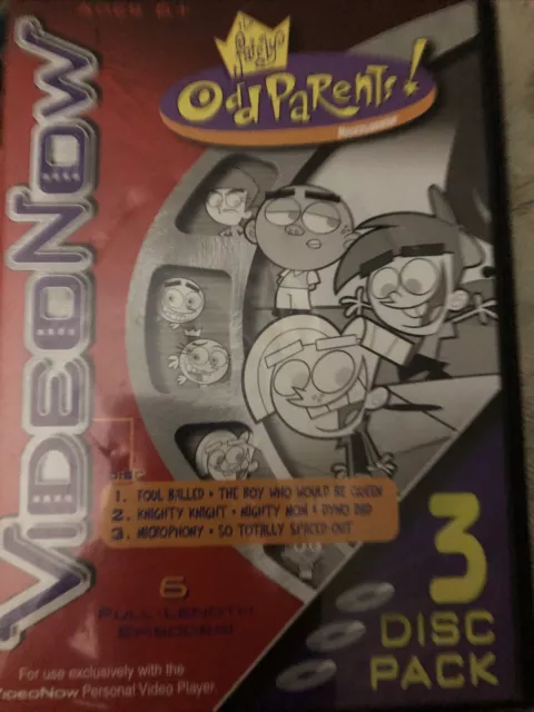 VideoNow Video Now The Fairly Odd Parents 3 Disc Pack Foul Balled Knighty Knight