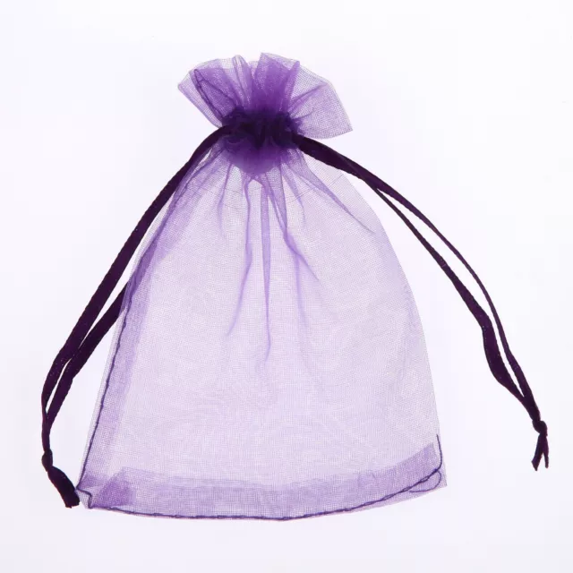 66 X Morado Bolsas de Organza Bolsa Regalo Boda Bolsa para Joyería 29 x 20cm