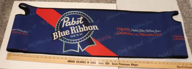 Vintage Pabst Blue Ribbon Sponge Ad Cover For Sides Of Retangle Metal Cooler