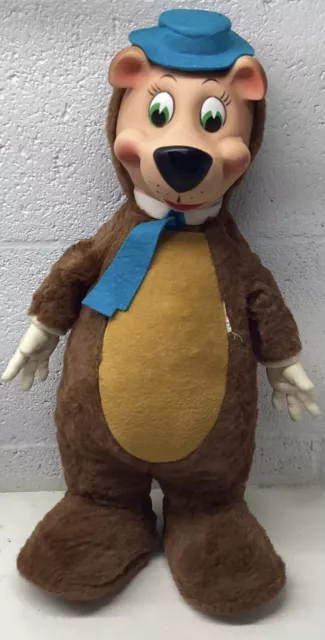 Vintage Knickerbocker Huckleberry Hound Yogi Bear Plush Stuffed Animal Toy 1959