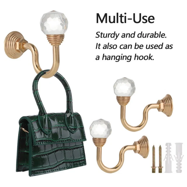 Practical Curtain Hooks Fixing Holder Crystal Curtain Holdbacks Crystal Bracket