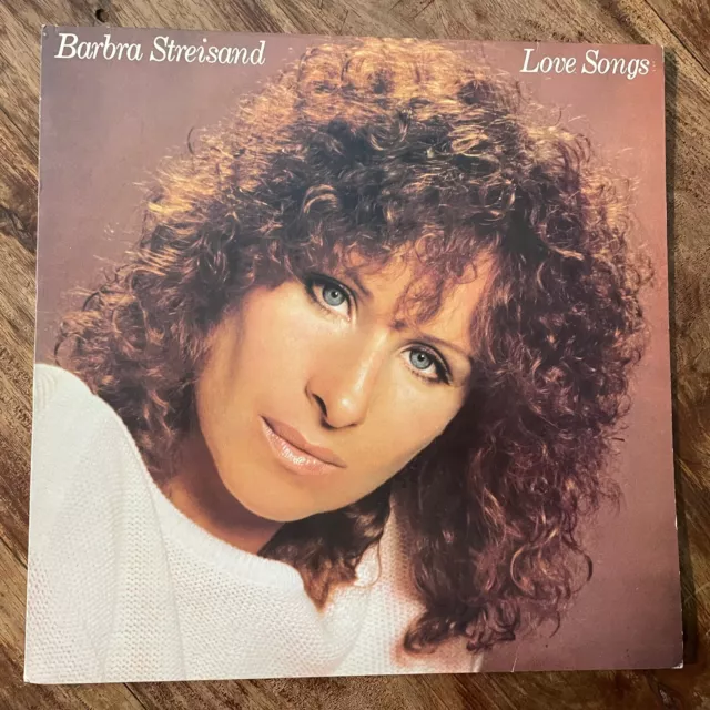 BARBRA STREISAND - LOVE SONGS   EX+/EX+ VINYL LP / printed inner