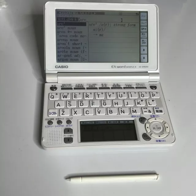 Casio EX-Word Dataplus 4 XD-SF6350 White Japanese English Electronic Dictionary