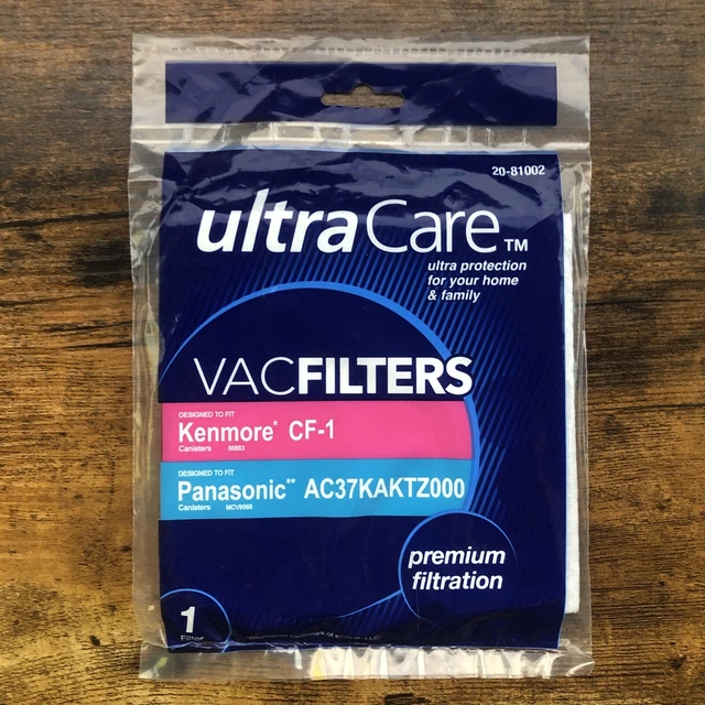 Kenmore CF-1 Panasonic AC37KAKTZ000 Ultra Care Vacfilters Canister Vacuum Filter