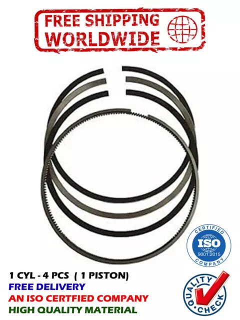 Piston Rings Set 75mm STD fits for YANMAR TS55 TS60 YM75 Agricultural 4RT