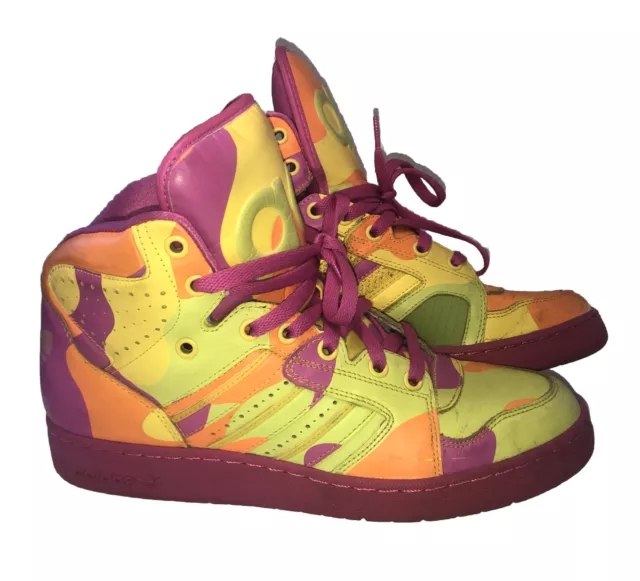 ADIDAS Vintage  Originals Instinct Hi Neon Camouflage Jeremy Scott, Gr. 42 - UK8