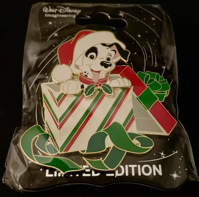 WDI Patch 101 Dalmatians Christmas Box Holiday LE 250 Disney Pin