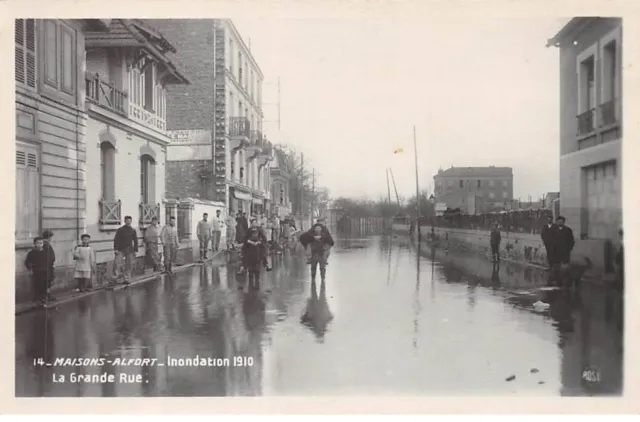 94 - MAISONS ALFORT - SAN44321 - La Grande Rue - Inondation 1910