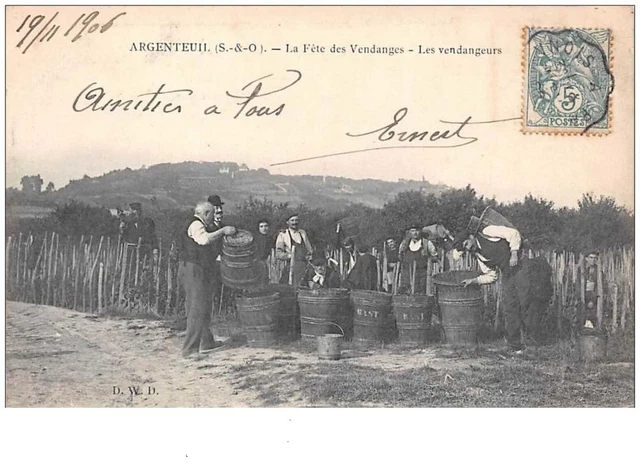95 . n° 48313 . argenteuil. la fete des vendanges