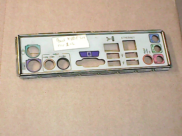 Plaque Arrière I/O Shield Pour Carte Mère ASUS M4A88T-V EVO – En PLA, Occasion