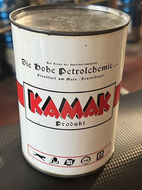 Latta olio Motore vintage Rara KAMAK Made In Germany