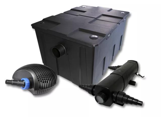 SunSun Kit de filtration de bassin pour 60000l 24W Stérilisateur et 40W Pompe