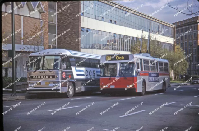 ORIG SLIDE BC Transitbus 2842 mit Kaskadencharter 762, GMC P8M 4905A Original