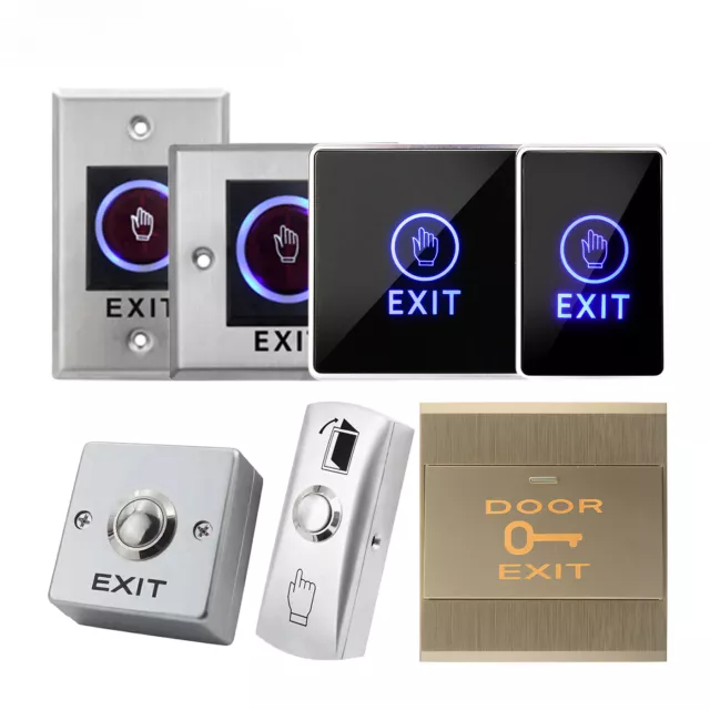 Access Button Door Exit Push Switch No Touch Release Gate Control System Entry