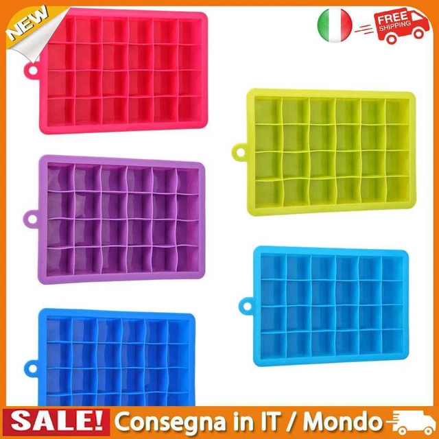 IT Ice Lattice Silicone 24 Grids Cube Mold Jelly Maker Cream Tray Container Kitc