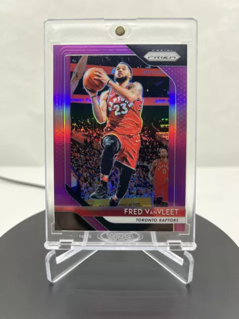 2018-19 Panini Prizm Fred Vanvleet #103 Purple Prizms Parallel 07/75 Raptors